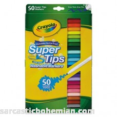 Crayola 50ct Washable Super Tips Markers 50 Color Variety 1 Pack B01GTEB6OO
